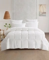 Unikome Medium Weight 360 Thread Count Extra Soft Down And Feather Fiber Comforter, Twin In White