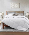 UNIKOME HEAVYWEIGHT WHITE GOOSE FEATHER AND FIBER COMFORTER, TWIN