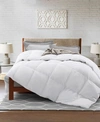 UNIKOME WINTER DOWN FIBER GUSSETED COMFORTER WITH COTTON COVER, FULL/QUEEN