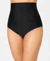 ISLAND ESCAPE HIGH-WAIST TUMMY CONTROL-TOP BIKINI BOTTOMS, CREATED FOR MACY'S