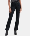 Levi's Trendy Plus Size 724 High-rise Straight-leg Jeans In Soft Black