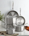 J.a. Henckels Zwilling  Spirit 10-piece Polished Stainless Steel Cookware Set In Stainless Steel