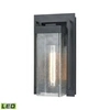 Elk Lighting Overton 1 Outdoor Sconce Matte Black In Black