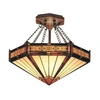 Shop Elk Lighting Filagree Semi-flush In Aged Bronze