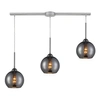 Elk Lighting Cassandra 3 Light Pendant In Polished Chrome In Chrome
