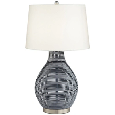 Pacific Coast Rattan Basket Beige Table Lamp