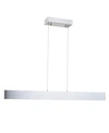 Jonathan Y Draper 40" Dimmable Adjustable Integrated Led Metal Linear Pendant In Brushed Aluminum