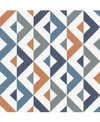 A-STREET PRINTS 20.5" X 396" SEESAW GEOMETRIC LINEN WALLPAPER