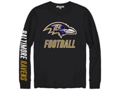 Authentic Nfl Apparel Men's Baltimore Ravens Zone Read Long-sleeve T-shirt In Black