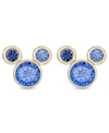 Disney Children's Cubic Zirconia Birthstone Mickey Mouse Stud Earrings In 14k Gold In September