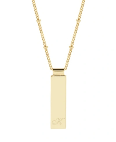 Brook & York Maisie Initial Gold-plated Pendant Necklace In Gold - K