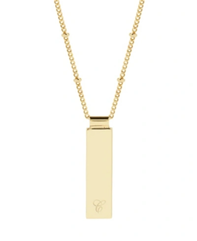 Brook & York Maisie Initial Gold-plated Pendant Necklace In Gold - G