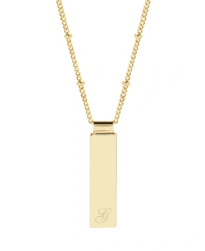 Brook & York Maisie Initial Gold-plated Pendant Necklace In Gold - G
