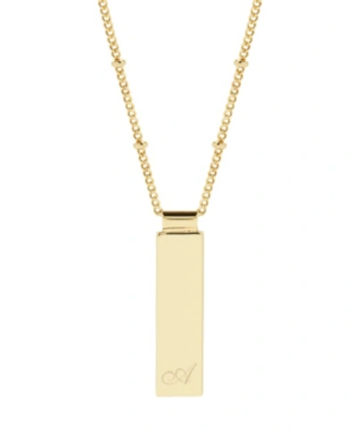 Brook & York Maisie Initial Gold-plated Pendant Necklace In Gold - A