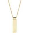 Brook & York Maisie Initial Gold-plated Pendant Necklace In Gold - J