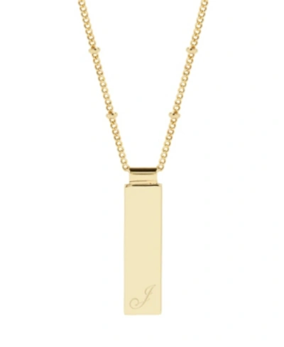 Brook & York Maisie Initial Gold-plated Pendant Necklace In Gold - J