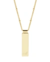 Brook & York Maisie Initial Gold-plated Pendant Necklace In Gold - M