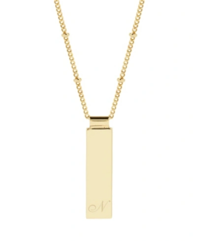Brook & York Maisie Initial Gold-plated Pendant Necklace In Gold - N