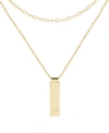 Brook & York 14k Gold Plated Maisie Initial Layering Necklace Set In Gold - F