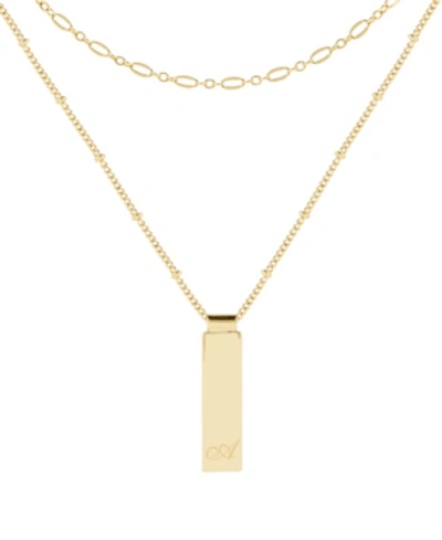 Brook & York 14k Gold Plated Maisie Initial Layering Necklace Set In Gold - A