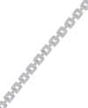 Macy's Diamond Accent Panther Link Bracelet In Silver Plate Or Gold Plate In Silver