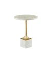 Madison Park Oberlin Accent Table In White