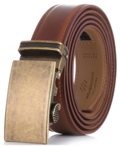 Mio Marino Men's Designer Ratchet Belts In Brown