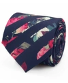 OX & BULL TRADING CO. MEN'S PAINTED FLORAL STRIPE TIE