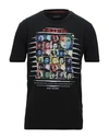 FRANKIE MORELLO FRANKIE MORELLO MAN T-SHIRT BLACK SIZE S COTTON, ELASTANE,12522350QJ 3