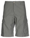 Carhartt Man Shorts & Bermuda Shorts Lead Size 27 Cotton In Grey