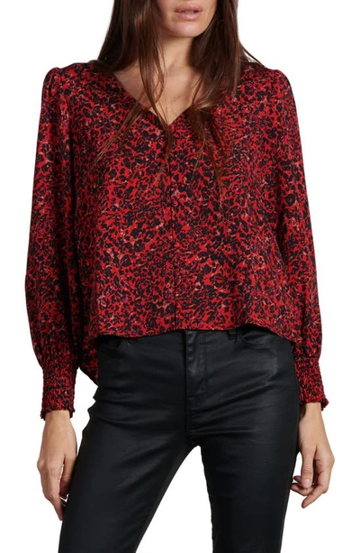 Sanctuary Harmony Smock Sleeve Blouse In Surreal