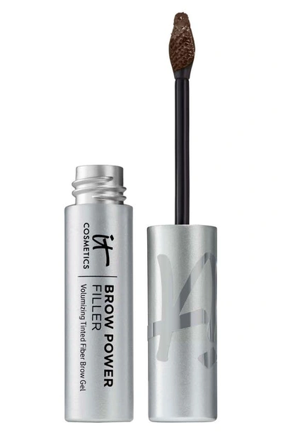 It Cosmetics Brow Power Filler Volumizing Tinted Fiber Eyebrow Gel Universal Taupe 0.14 oz/ 4.25 ml