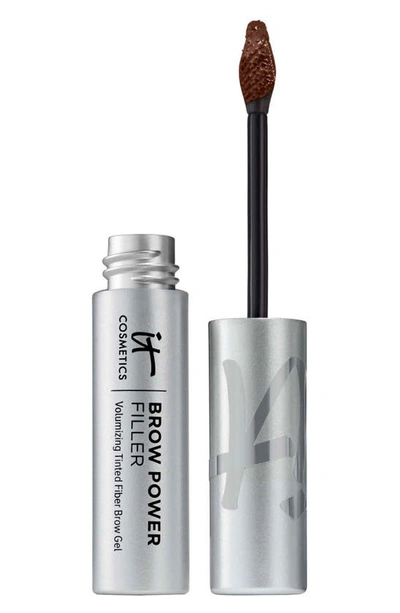 It Cosmetics Brow Power Filler Volumizing Tinted Fiber Eyebrow Gel Universal Auburn 0.14 oz/ 4.25 ml