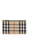 BURBERRY BURBERRY CHECKED ZIPPED CARDHOLDER