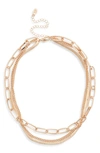 8 OTHER REASONS LAYERED CHAIN NECKLACE,8ORFL109G