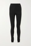 Wardrobe.nyc Wardrobe. Nyc Womens Black Tapered High-rise Stretch-woven Leggings L In Black