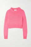 ALEXANDER MCQUEEN CROPPED CASHMERE SWEATER