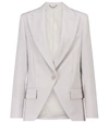 Stella Mccartney Peak-lapel Single-breasted Blazer In Grey