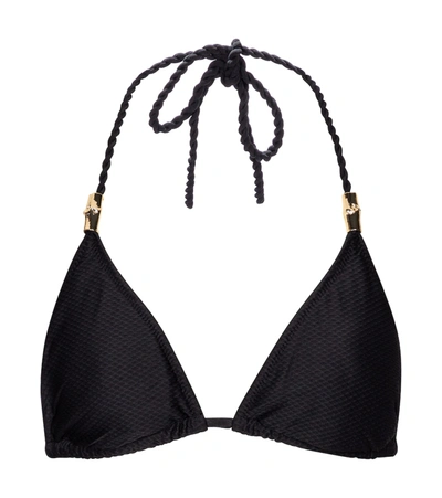 Heidi Klein Core Halterneck Bikini Top In Black