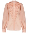 SEE BY CHLOÉ BRODERIE ANGLAISE COTTON BLOUSE,P00535124