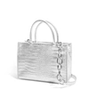 HOUSE OF WANT H.O.W. We Gram Small Tote In Silver Croco