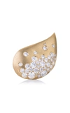 Nada Ghazal Fuse Glamour 18k Gold Diamond Earlobe Single Earring In Gold