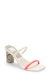 Dolce Vita Women's Noles Strappy Round-heel Sandals In Coral Faux Leather