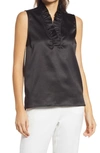 Gibsonlook Ruffle Tank In Black