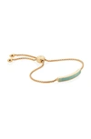 Monica Vinader Baja Skinny Friendship Bracelet In Yellow Gold/ Chyrophase