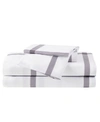 Truly Soft Twin Xl 4 Pc Sheet Set Bedding In Windowpane White/charcoal Grey