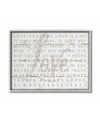 STUPELL INDUSTRIES LOVE IS PATIENT GRAY ON WHITE PLANKED LOOK GRAY FRAMED TEXTURIZED ART, 11" L X 14" H