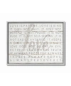 STUPELL INDUSTRIES LOVE IS PATIENT GRAY ON WHITE PLANKED LOOK GRAY FRAMED TEXTURIZED ART, 16" L X 20" H