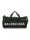 BALENCIAGA MEN'S WHEEL GYM BAG,0400011082940