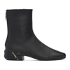 Raf Simons Black Solaris-2 Zip-up Boots In 00099 Black
